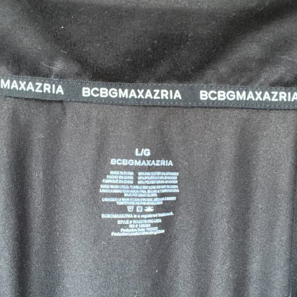 BLACK/PINK BCBMAZAZRIA PAJAMA TOP - Picture 5 of 5